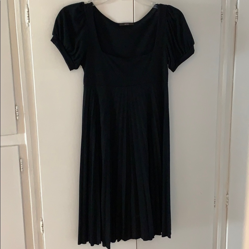 Black mini dress